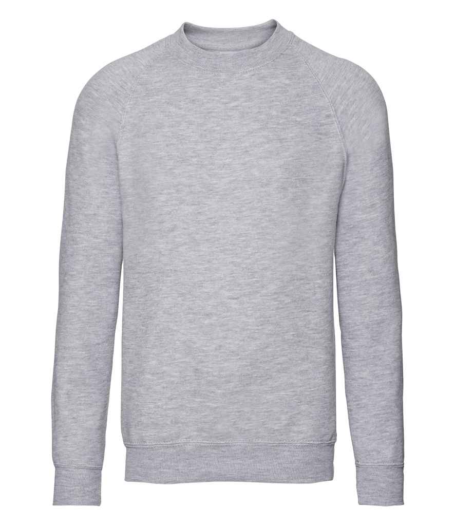 Russell Schoolgear Kids Raglan Sweatshirt - Light Oxford (762B)