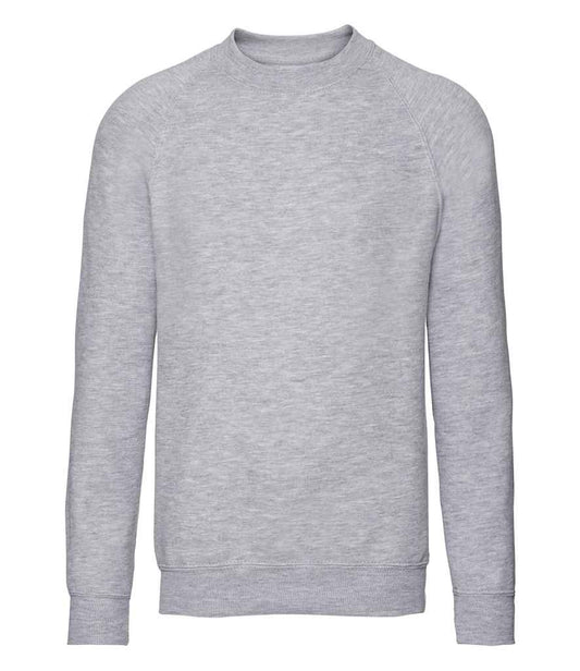 Russell Schoolgear Kids Raglan Sweatshirt - Light Oxford (762B)