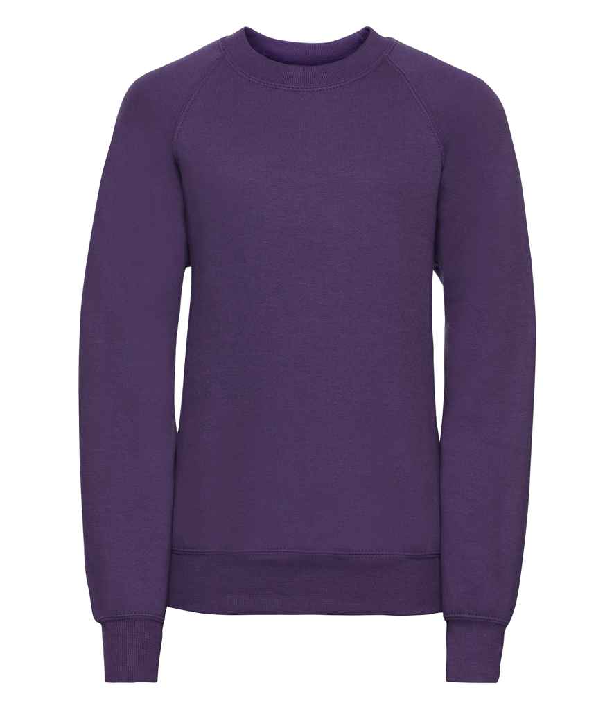 Russell Schoolgear Kids Raglan Sweatshirt - Purple (762B)