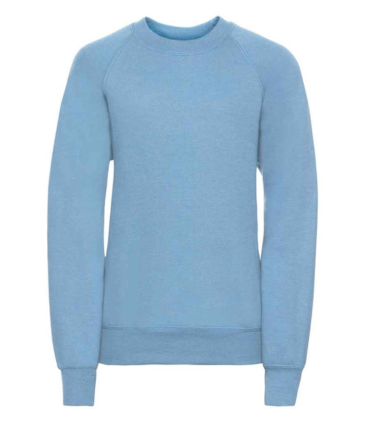 Russell Schoolgear Kids Raglan Sweatshirt - Sky Blue (762B)