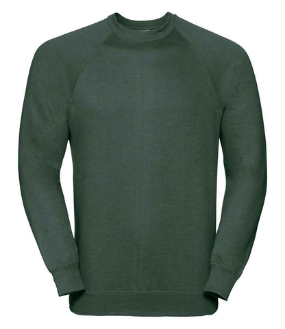 Russell Raglan Sweatshirt - Bottle Green (762M)