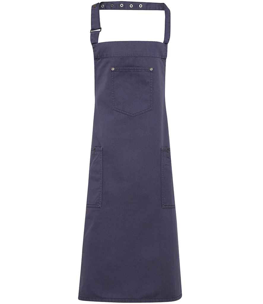 Premier Cotton Chino Bib Apron - FRONT