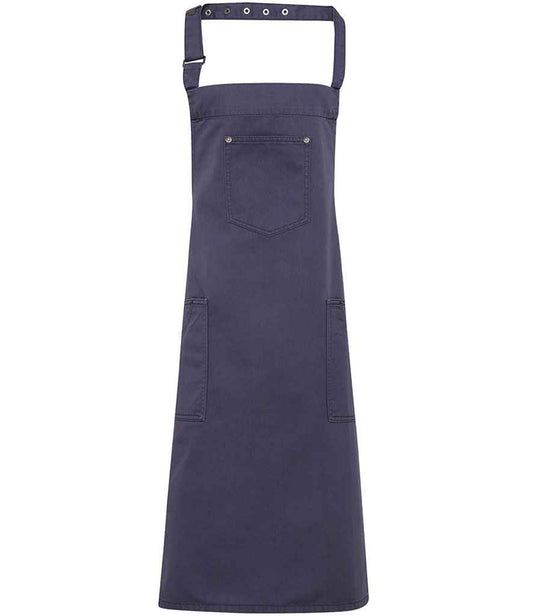 Premier Cotton Chino Bib Apron - FRONT