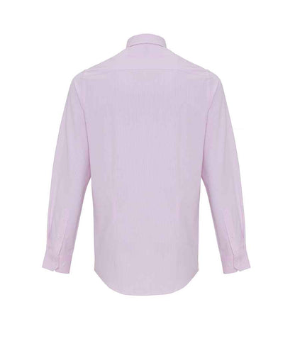 Premier Long Sleeve Striped Oxford Shirt - BACK