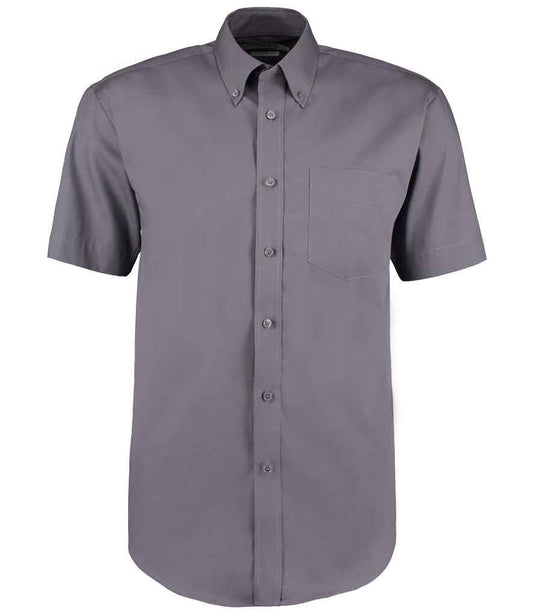 Kustom Kit Premium Short Sleeve Classic Fit Oxford Shirt - FRONT