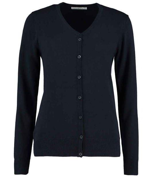Kustom Kit Ladies Arundel Cotton Acrylic V Neck Cardigan - FRONT