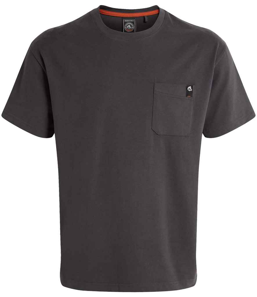 Craghoppers Workwear Wakefield Pocket T-Shirt - Carbon Grey (CR701) - front
