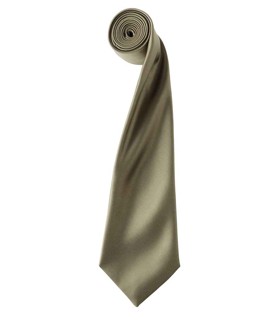 Premier 'Colours' Satin Tie - FRONT