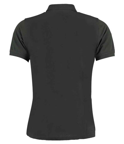 Kustom Kit Klassic Slim Fit Poly/Cotton Piqué Polo Shirt - BACK