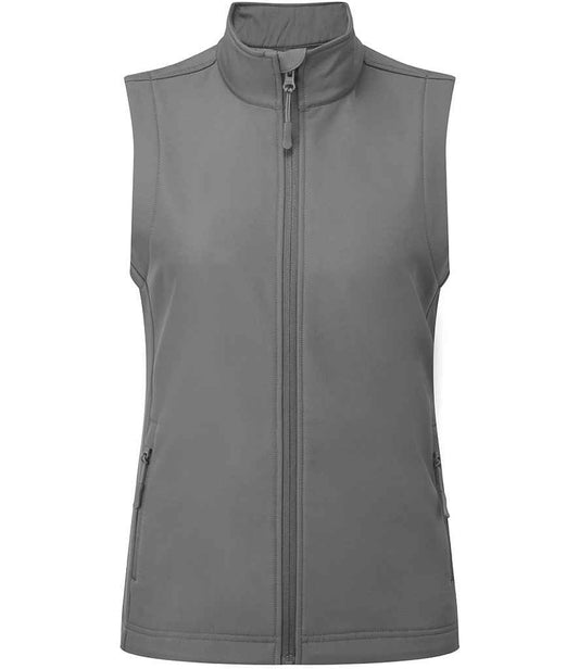 Premier Ladies Windchecker® Recycled Printable Soft Shell Gilet - FRONT