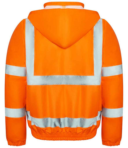 Pro RTX High Visibility Bomber Jacket - Orange - back