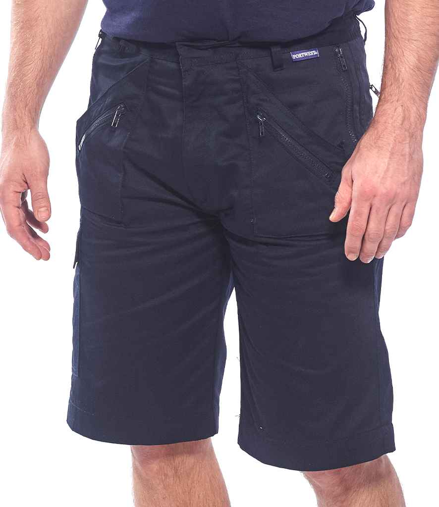 Portwest Action Shorts - Dark Navy (PW103) - MODEL