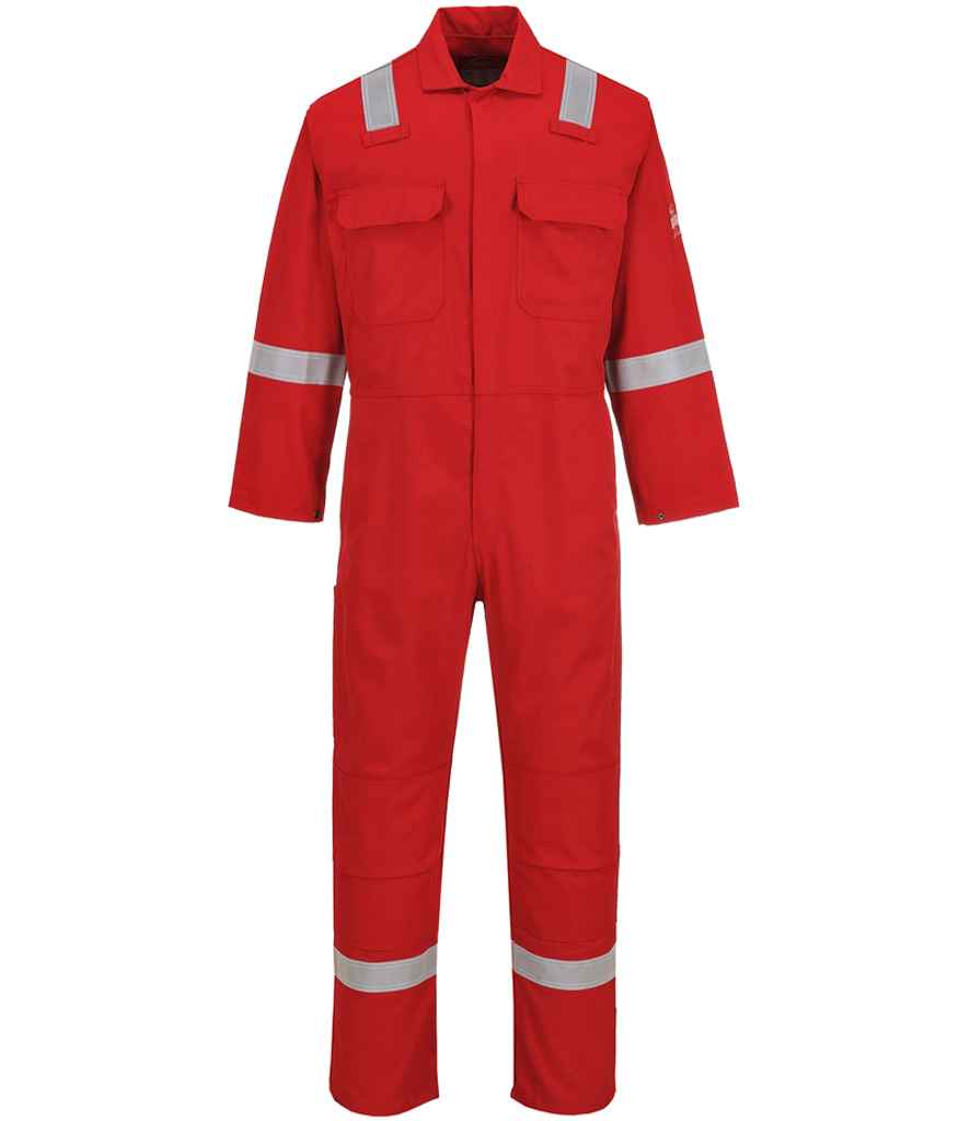 Portwest Bizweld™ Flame Resistant Iona Coverall - Red (PW450) - FRONT