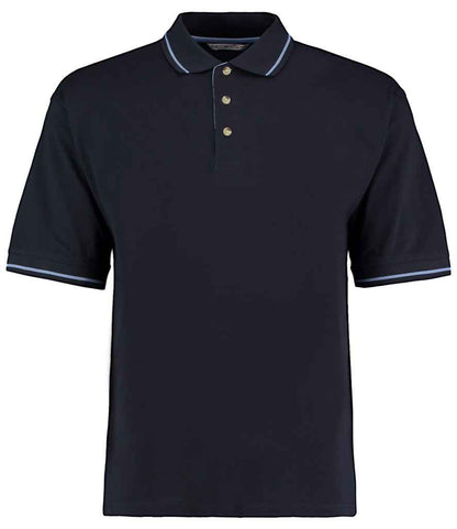 Kustom Kit St Mellion Tipped Cotton Piqué Polo Shirt - FRONT