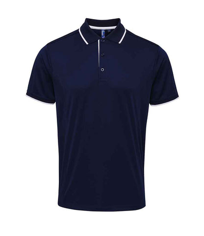 Premier Contrast Coolchecker® Piqué Polo Shirt - FRONT