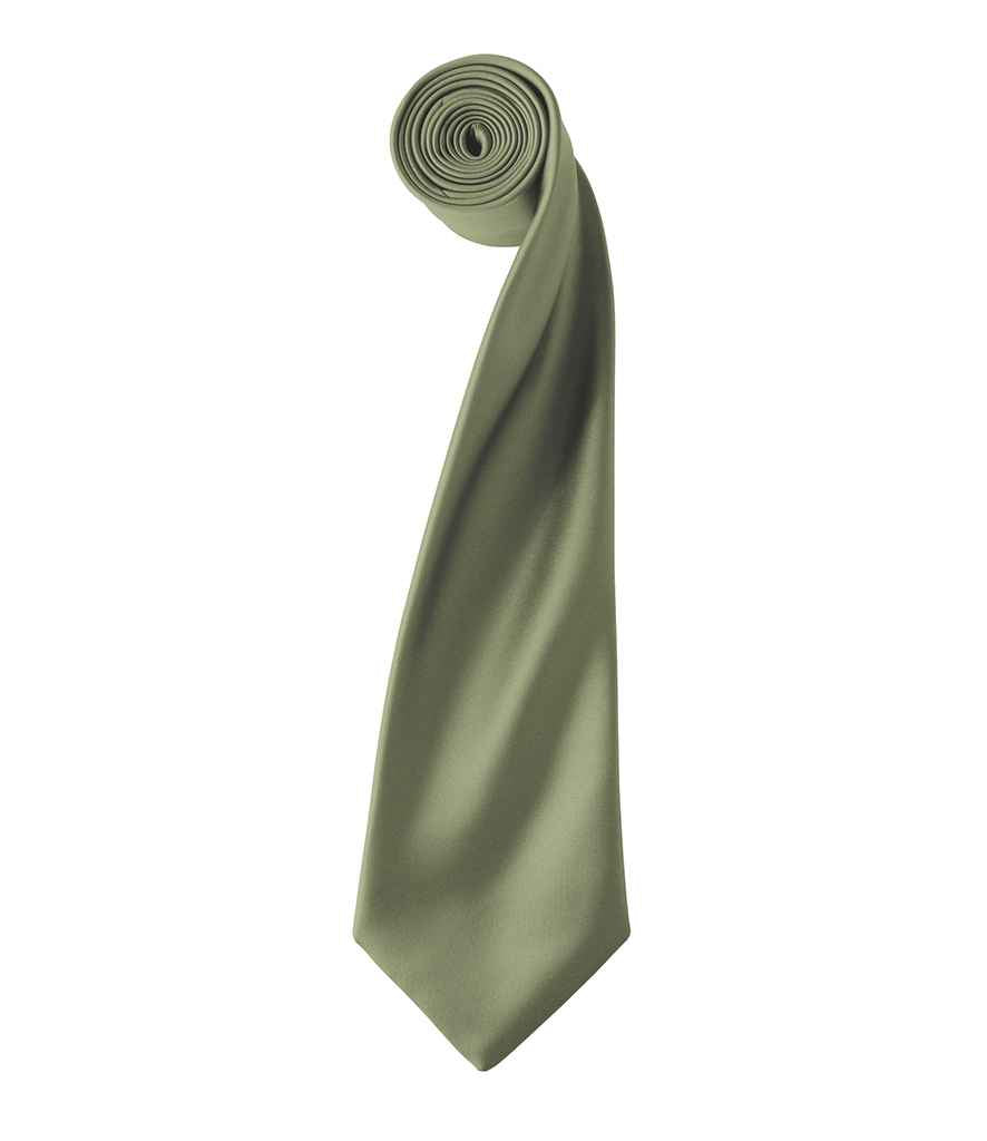 Premier 'Colours' Satin Tie - FRONT