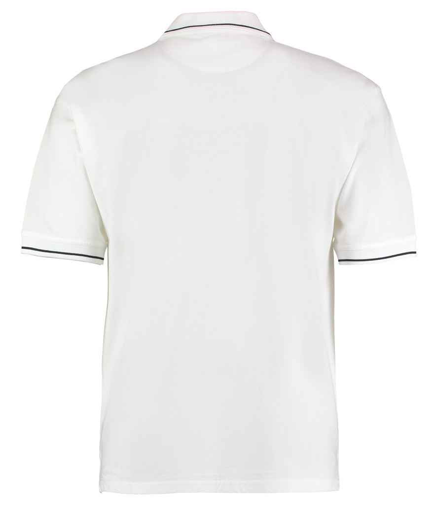 Kustom Kit St Mellion Tipped Cotton Piqué Polo Shirt - BACK