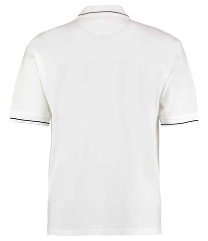 Kustom Kit St Mellion Tipped Cotton Piqué Polo Shirt - BACK
