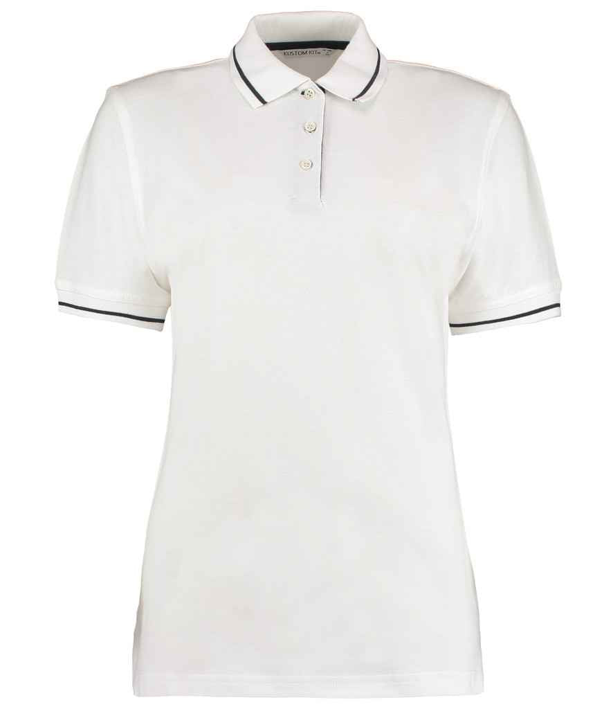 Kustom Kit Ladies St Mellion Tipped Cotton Piqué Polo Shirt - FRONT