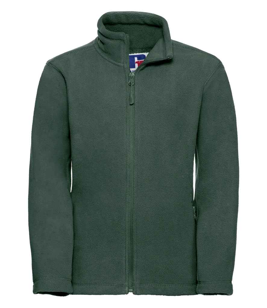 Russell Schoolgear Kids Outdoor Fleece Jacket - Bottle Green (870B)