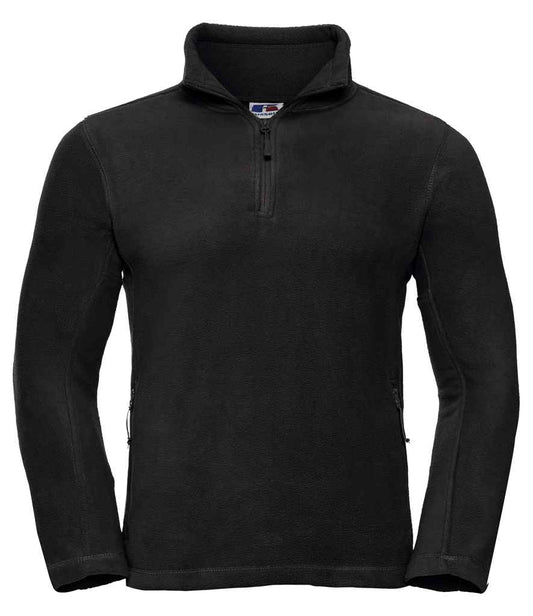 Russell Zip Neck Outdoor Fleece - Black (874M)
