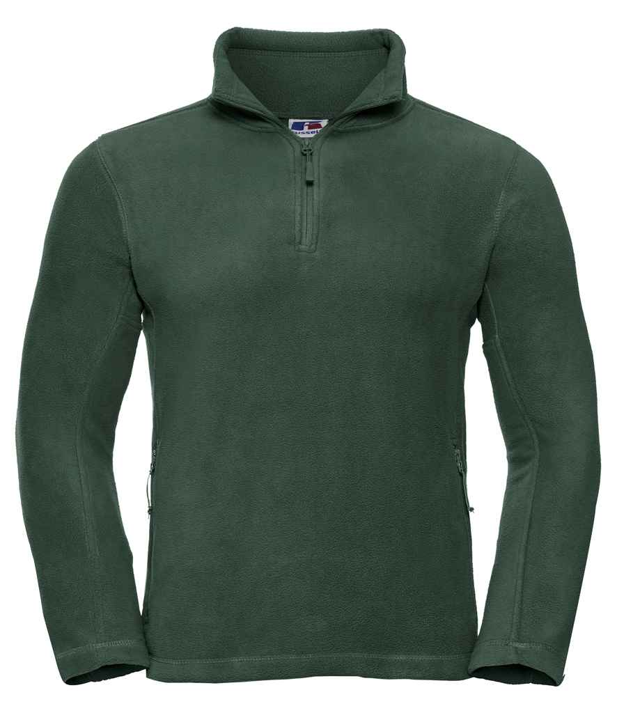 Russell Zip Neck Outdoor Fleece - Bottle Green (874M)