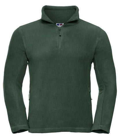 Russell Zip Neck Outdoor Fleece - Bottle Green (874M)
