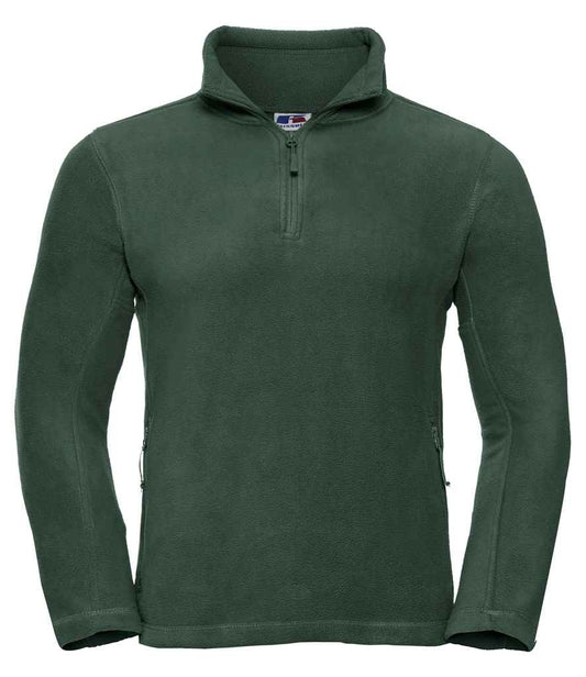 Russell Zip Neck Outdoor Fleece - Bottle Green (874M)