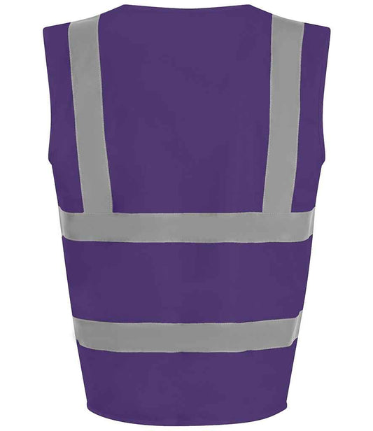 Pro RTX High Visibility Waistcoat - Purple - back