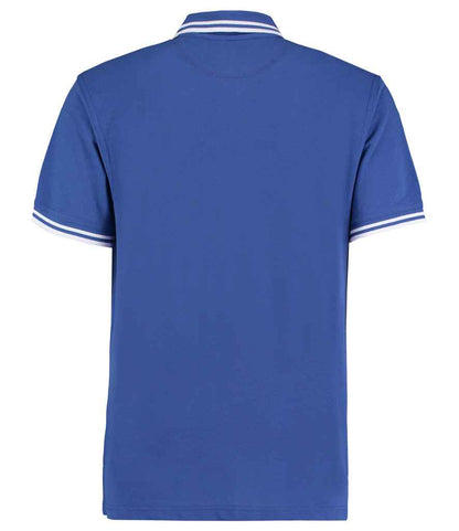 Kustom Kit Contrast Tipped Poly/Cotton Piqué Polo Shirt - BACK