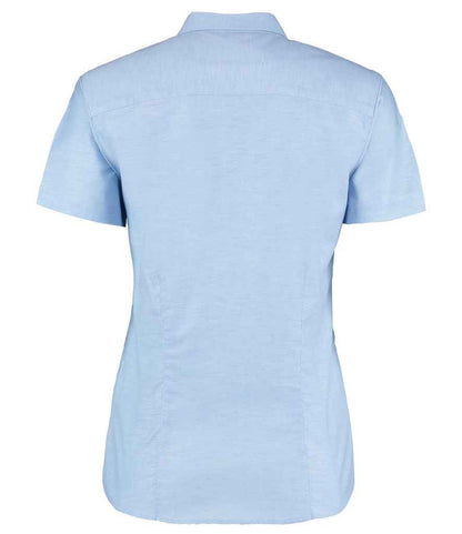 Kustom Kit Ladies Short Sleeve Tailored Workwear Oxford Shirt - BACK