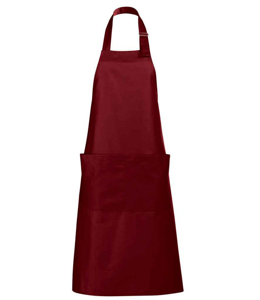 SOL'S SOL'S Gala Long Bib Apron - Burgundy (88010)