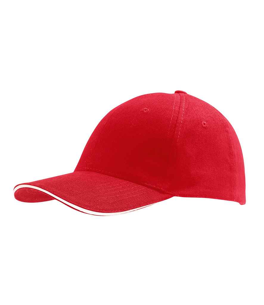 SOL'S SOL'S Buffalo Cap - Red/White (88100)