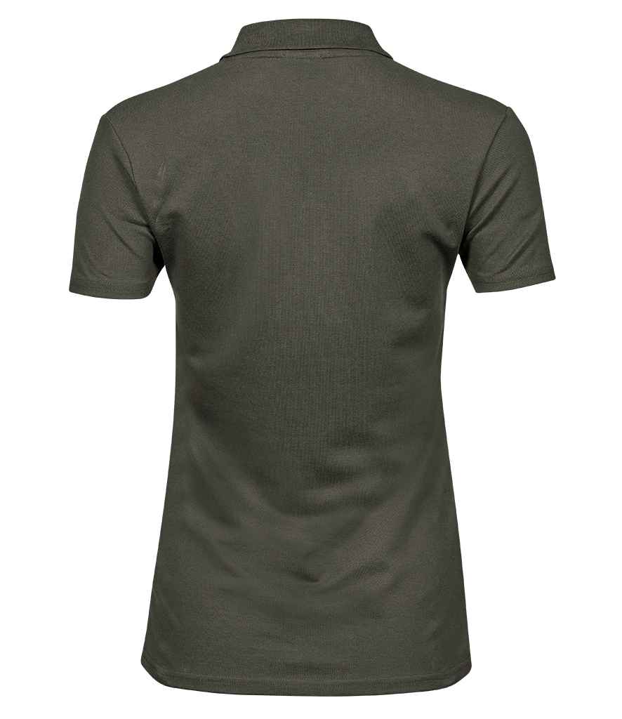 Tee Jays Ladies Luxury Stretch Polo Shirt - BACK