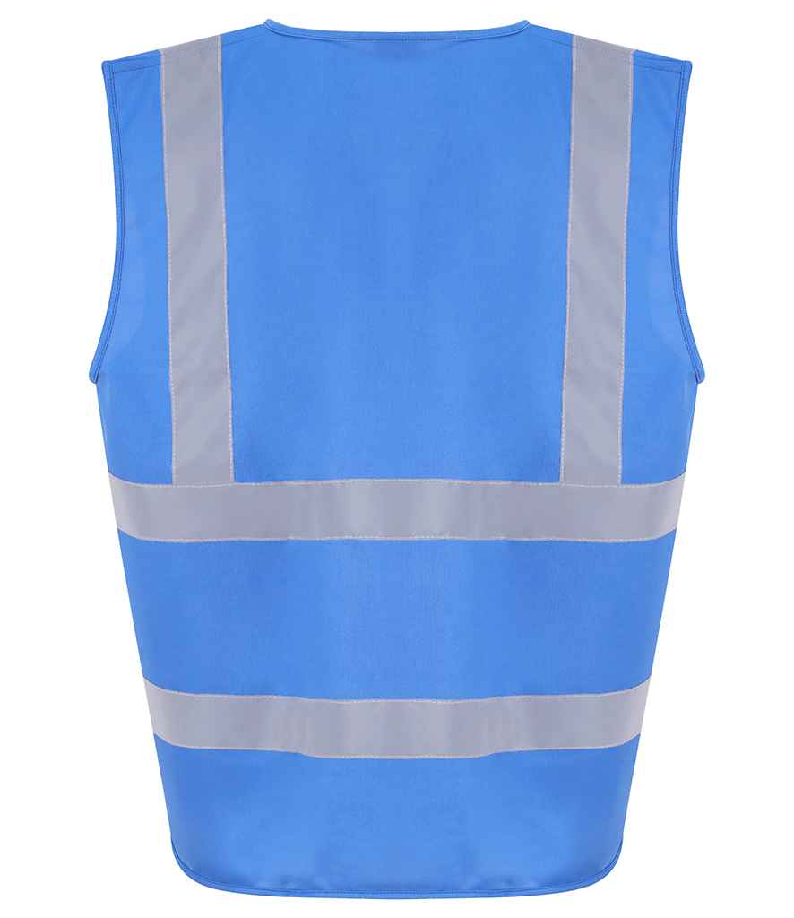 Pro RTX High Visibility Waistcoat - Sapphire Blue - back