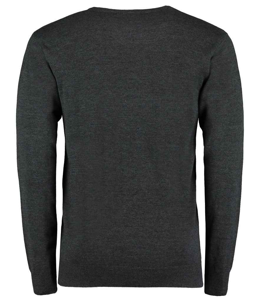 Kustom Kit Arundel Cotton Acrylic V Neck Sweater - BACK