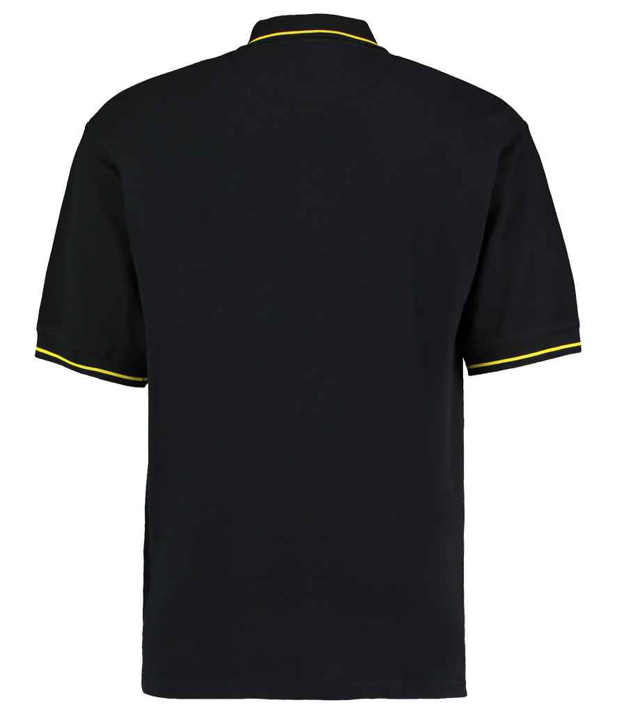 Kustom Kit St Mellion Tipped Cotton Piqué Polo Shirt - BACK