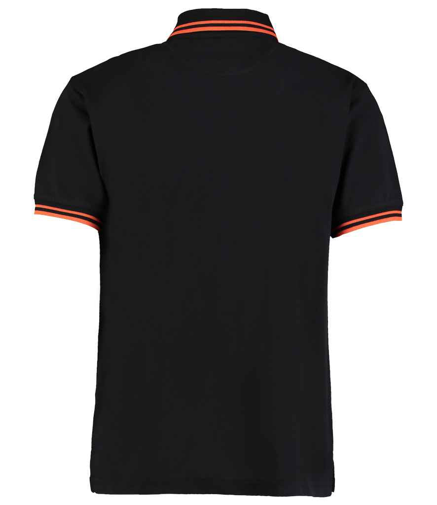 Kustom Kit Contrast Tipped Poly/Cotton Piqué Polo Shirt - BACK