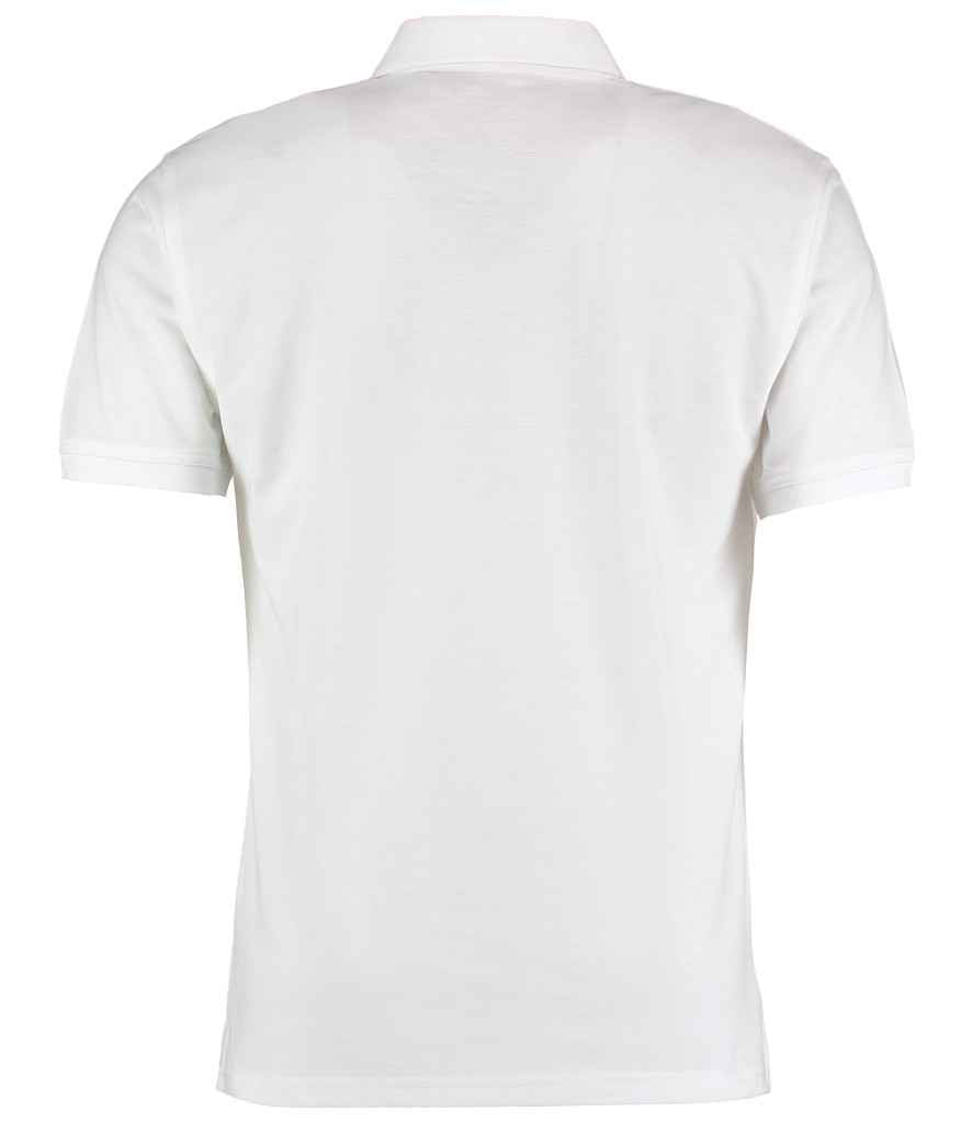 Kustom Kit Klassic Slim Fit Poly/Cotton Piqué Polo Shirt - BACK