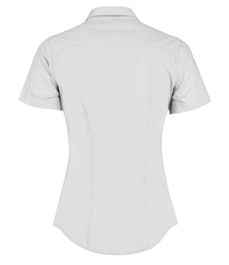 Kustom Kit Ladies Short Sleeve Tailored Poplin Shirt - BACK