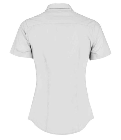 Kustom Kit Ladies Short Sleeve Tailored Poplin Shirt - BACK