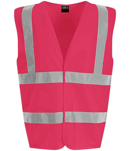 Pro RTX High Visibility Waistcoat - Pink - front