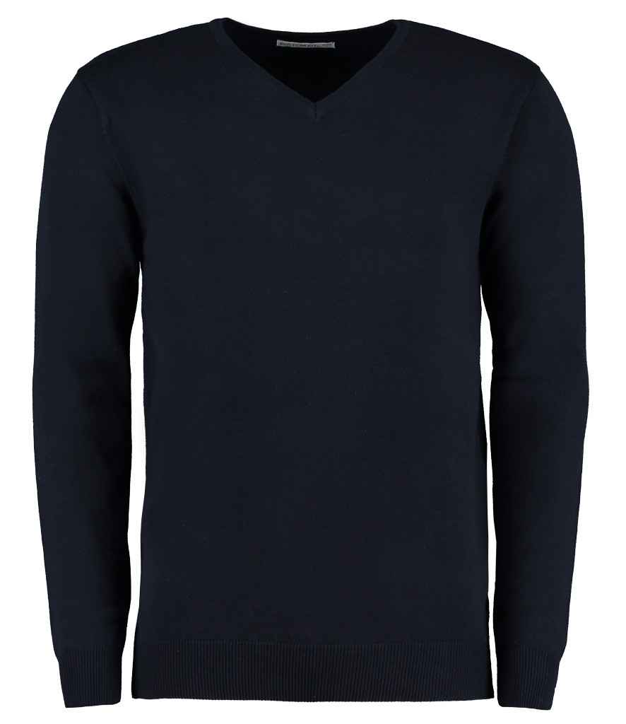 Kustom Kit Arundel Cotton Acrylic V Neck Sweater - FRONT