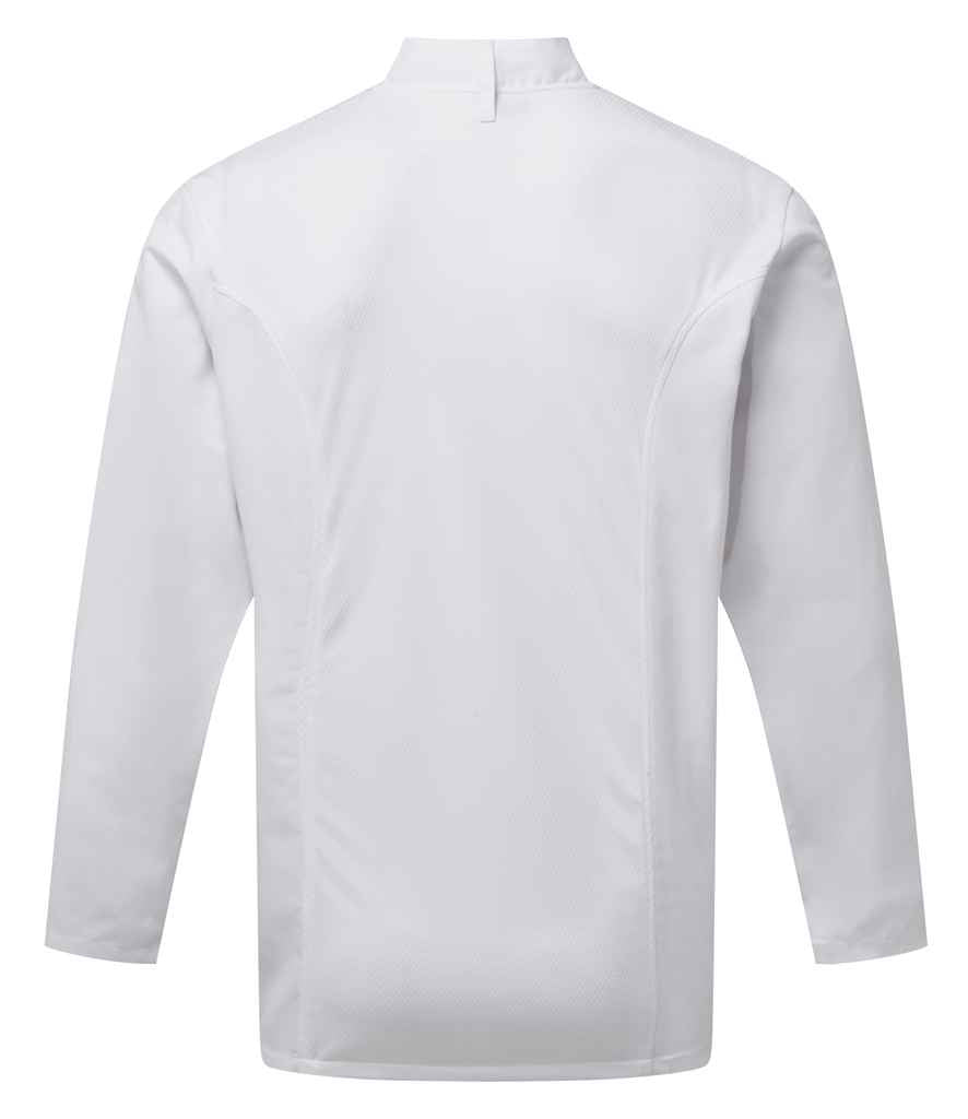 Premier Coolchecker® Long Sleeve Chef's Jacket - BACK
