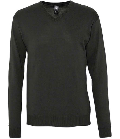 SOL'S SOL'S Galaxy Cotton Acrylic V Neck Sweater - Black (90000)