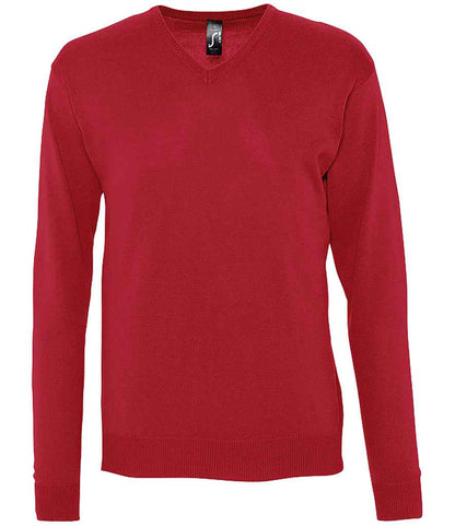 SOL'S SOL'S Galaxy Cotton Acrylic V Neck Sweater - Red (90000)
