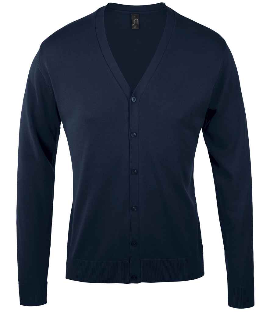 SOL'S SOL'S Golden Cotton Acrylic V Neck Cardigan - Navy (90011)