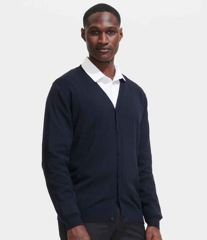 SOL'S SOL'S Golden Cotton Acrylic V Neck Cardigan - Navy (90011)