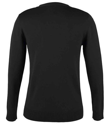 SOL'S SOL'S Ladies Golden Cotton Acrylic V Neck Cardigan - Black (90012)