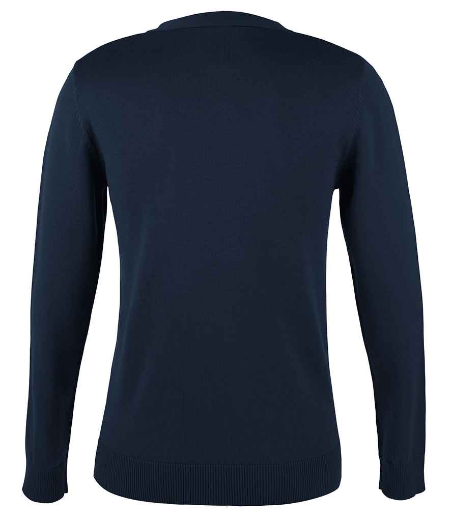 SOL'S SOL'S Ladies Golden Cotton Acrylic V Neck Cardigan - Navy (90012)